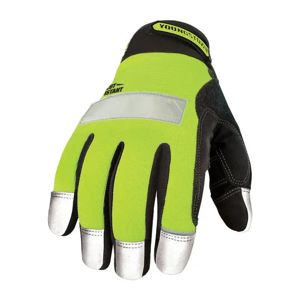 Youngstown Reflective Work Gloves Cut Resistant Safety 08308310
