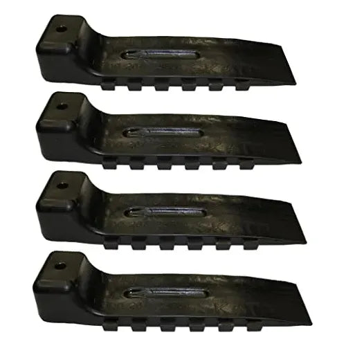 black interlocking tire skates