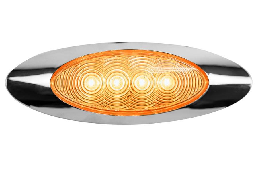 Miller Millennium Marker Light Amber/Clear 12/24 LED by Stephens Truck Center