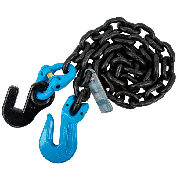 Frame Hook with G100 Coupling Link &5 G100 Chain with Grab Hook on Other End