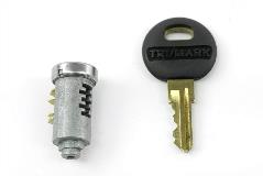 Miller Lock Cylinder & Key CH501 No Cam