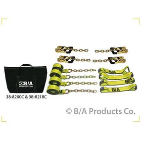 BA Products Gradual Release Rollback Tie-Down Kit System w/ Chain Ends