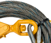 BA Products Fiber Core Winch Cable with Self-Locking Swivel Hook