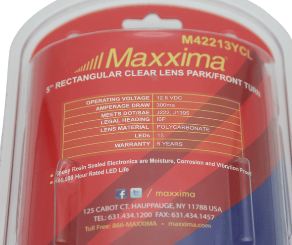 Maxxima Rectangular LED Stop / Tail / Turn Light