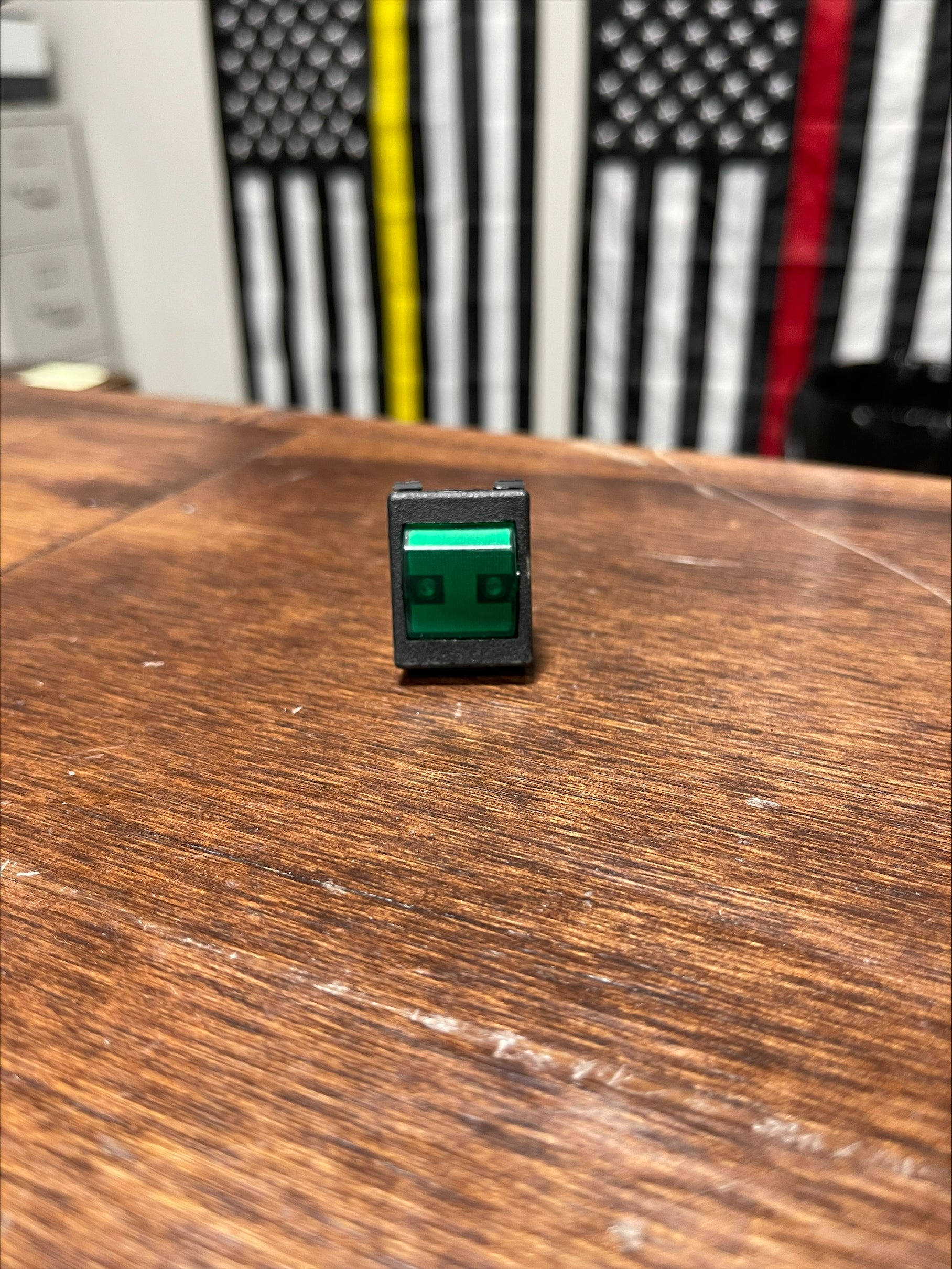 Rocker Switch, Green