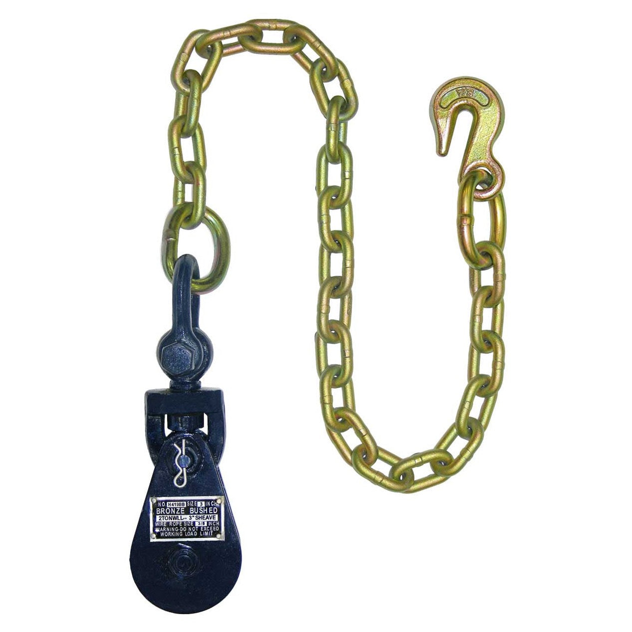 Snatch Block with Chain