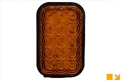 MAXXIMA RECTANGULAR PARK/TURN LIGHT, AMBER/CLEAR