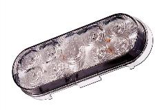 Maxxima 6" Oval LED Park/Turn Light, Amber/Clear
