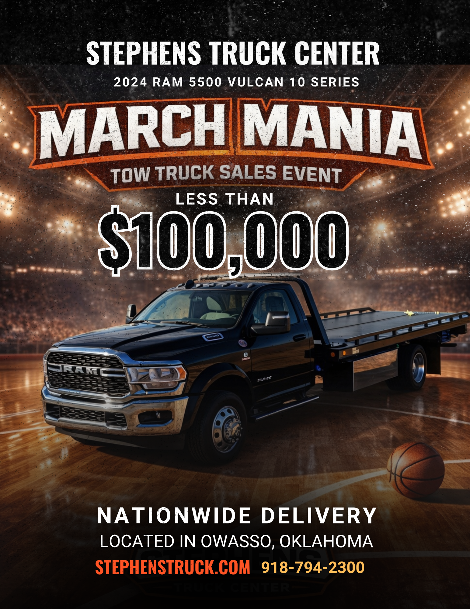 2024 Ram 5500 Vulcan 10 Series Black 2WD Cummins by Stephens Truck Center