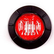 Maxxima Round Marker Lights- Red by Stephens Truck Center