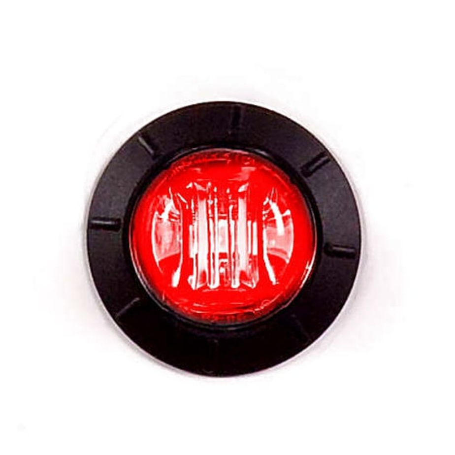Maxxima Round Marker Lights- Red by Stephens Truck Center