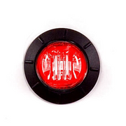 Maxxima Round Marker Lights- Red by Stephens Truck Center
