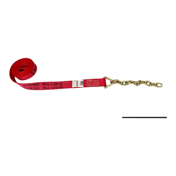 Safe 'N Secure Tow Strap with Chain Tail