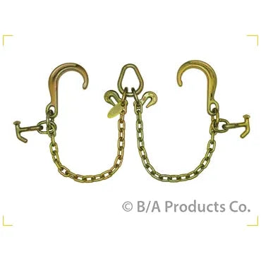 B/A V-Chain with Classic Style J Hooks and Hammerhead T-J Combo Hooks
