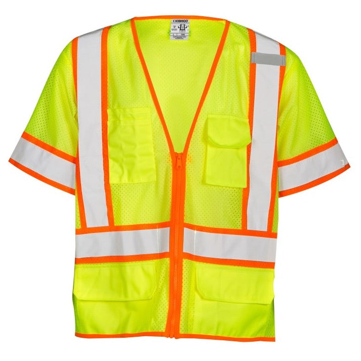Kishigo Lime Mesh Safety Vest Class 3 - (XXL)